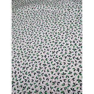 Cotton Fabric Holly Berry Print Crafting Quilting Material 17" x 44"